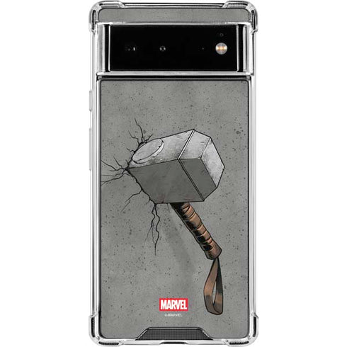 Marvel Thor Thor’s Hammer Mjolnir Google Pixel 6 Clear Case